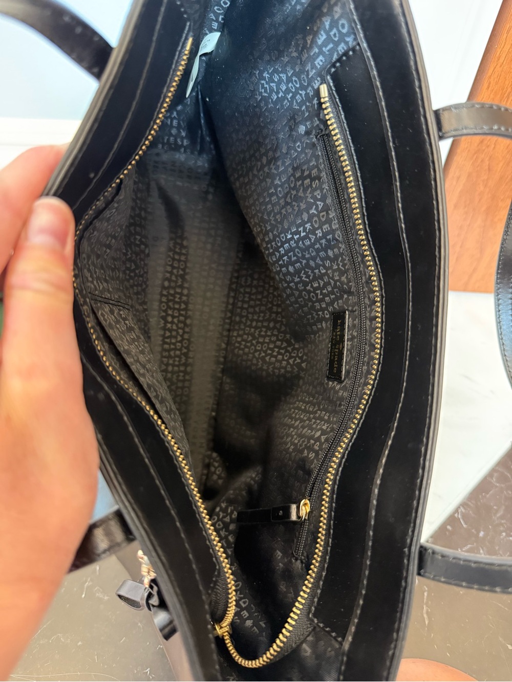 kate spade New York Black Leather Tote Bag - Picture 8 of 15